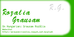 rozalia grausam business card